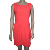 J.Crew Coral Pink Round Neck Sleeveless Sheath Dress Women's Size 4