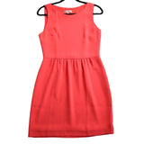 J.Crew Coral Pink Round Neck Sleeveless Sheath Dress Women's Size 4