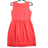 J.Crew Coral Pink Round Neck Sleeveless Sheath Dress Women's Size 4