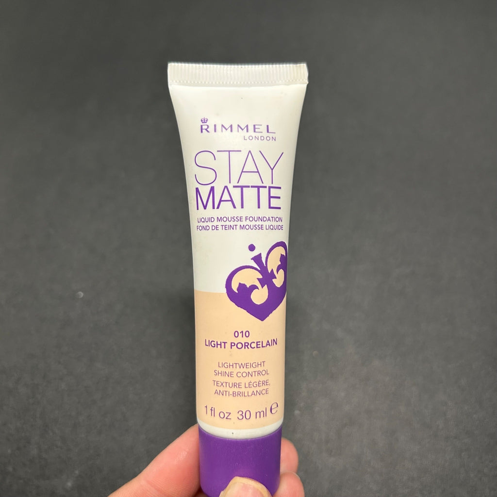 Rimmel London 2PK Stay Matte Foundation 010 Light & Fair Porcelain Shades