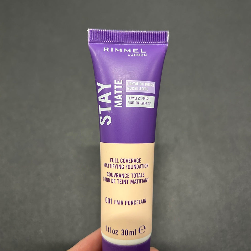 Rimmel London 2PK Stay Matte Foundation 010 Light & Fair Porcelain Shades