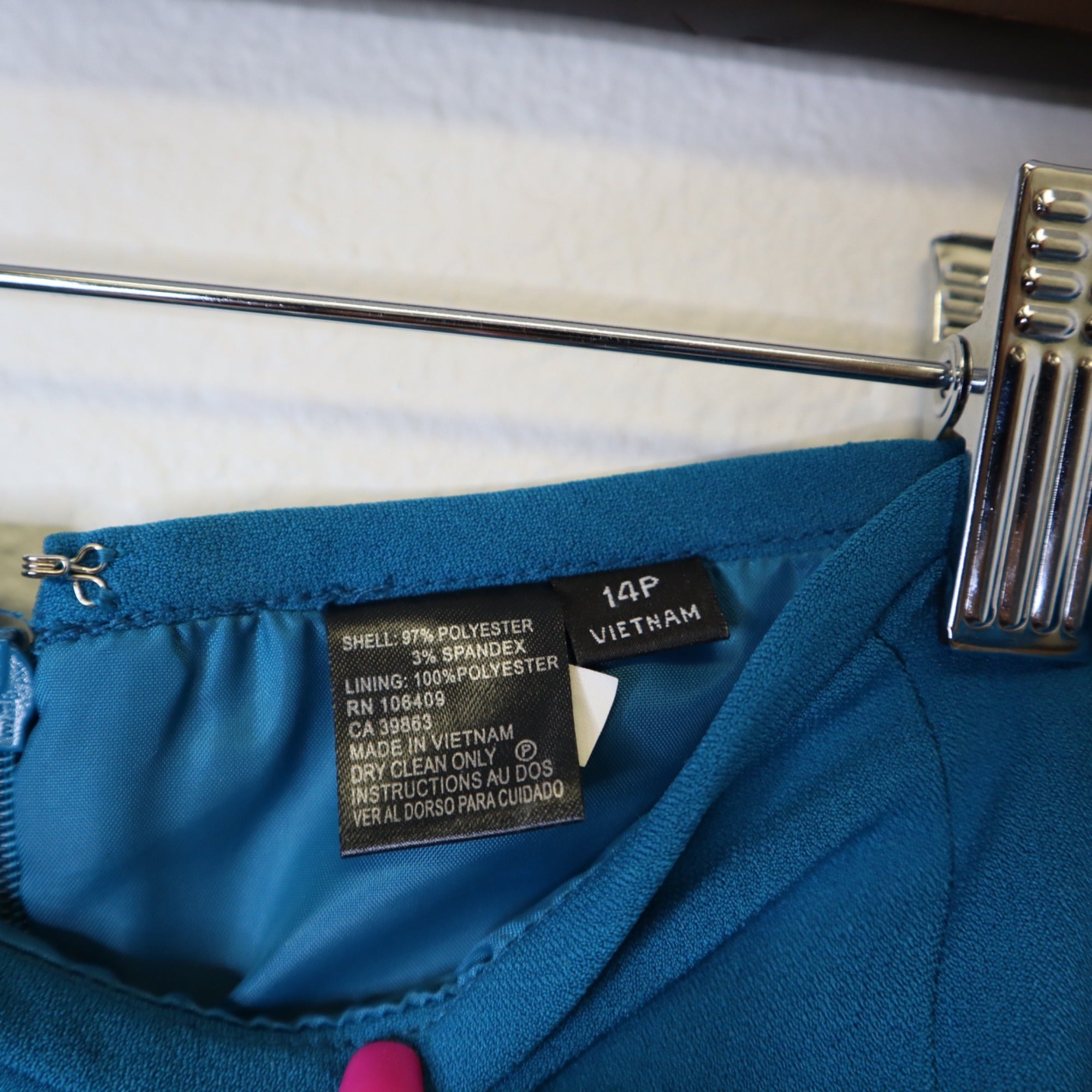 DG-181 Tahari Arthur S. Levine Women's Blazer & Skirt Suit Teal Petite Size 14P