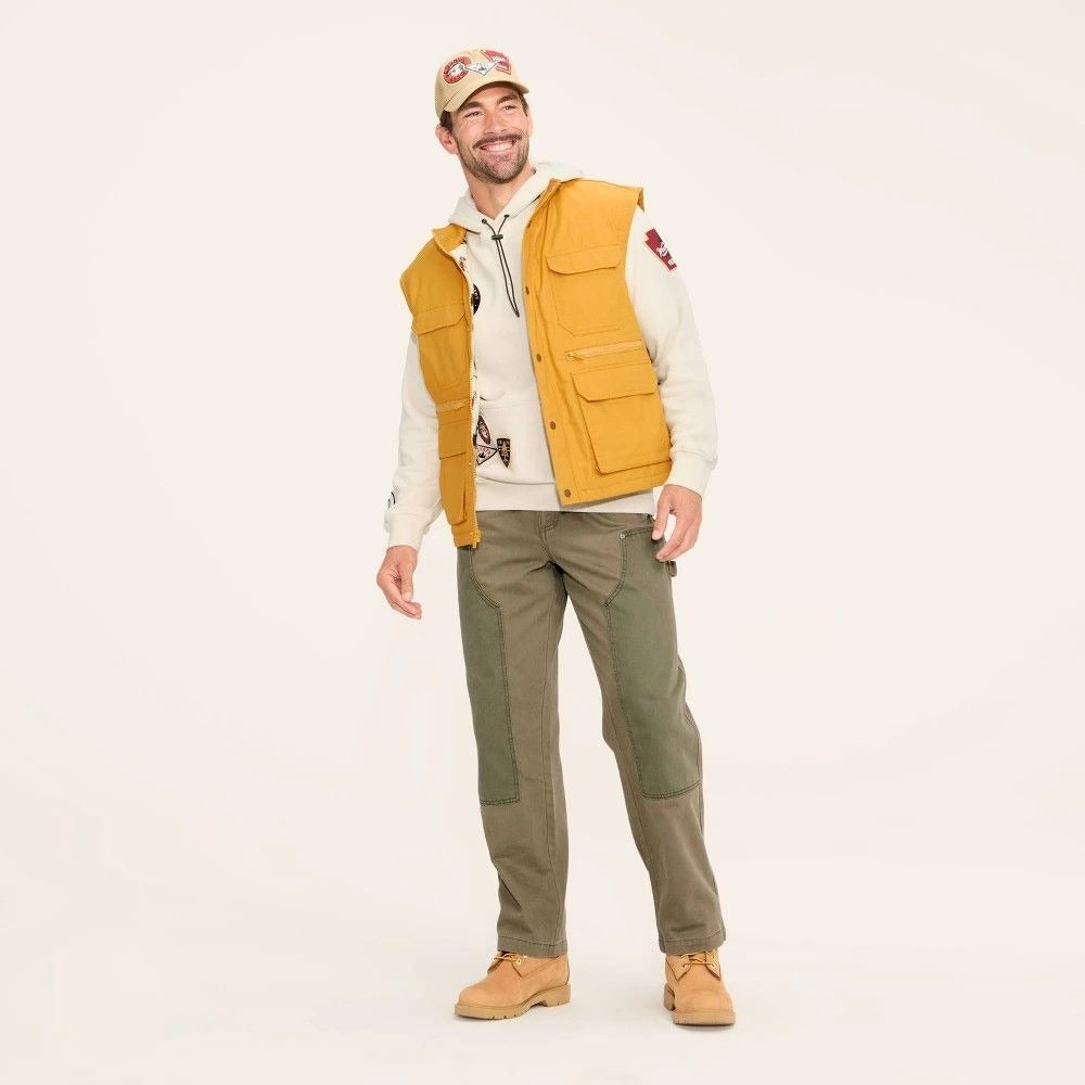 K-78 Woolrich X Target Men's Fisherman Vest Gold Size Small