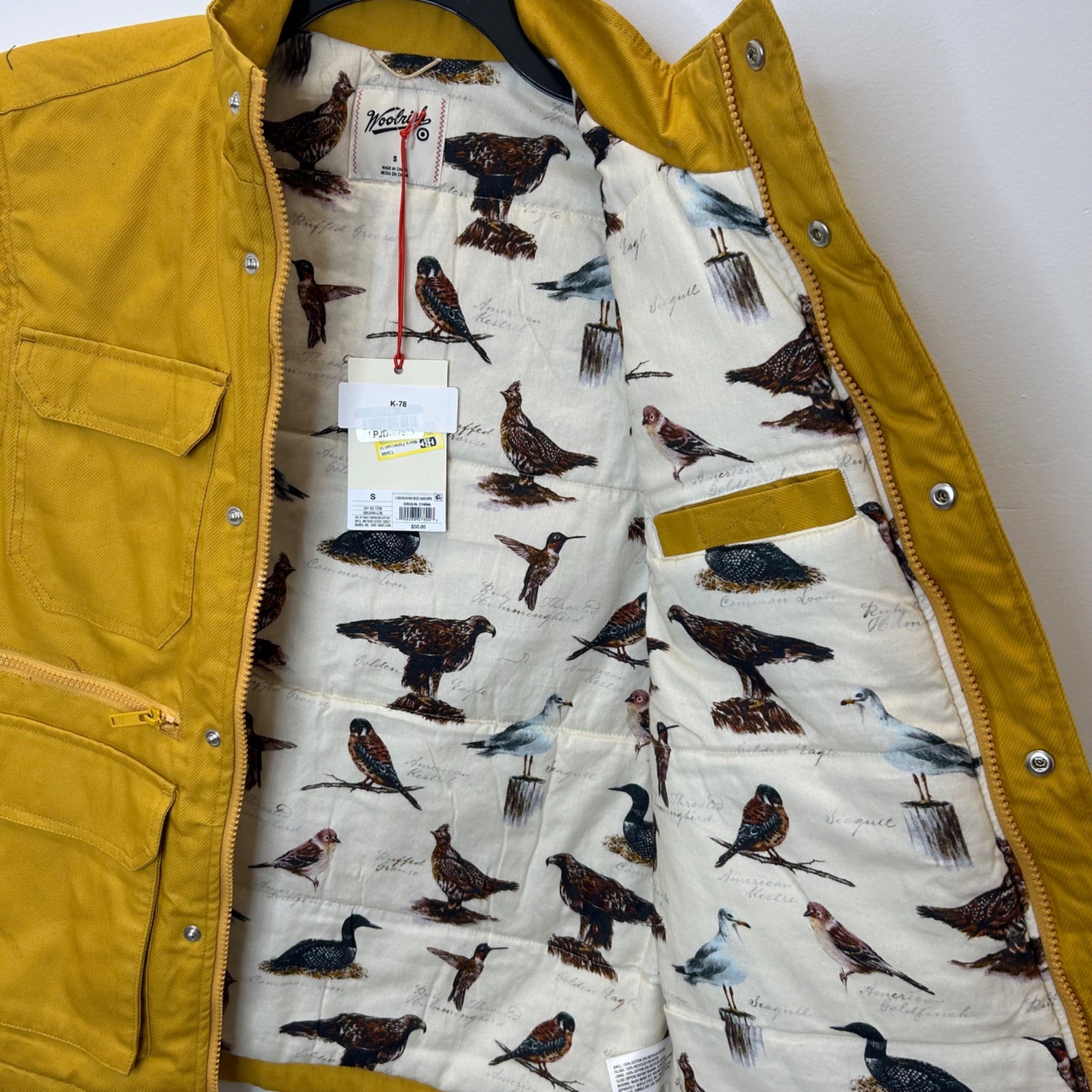 K-78 Woolrich X Target Men's Fisherman Vest Gold Size Small