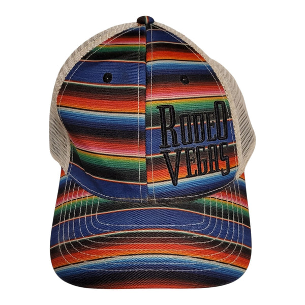 Rodeo Vegas Multicolor Serape Mesh Trucker Hat Adjustable Classic Snapback