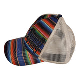 Rodeo Vegas Multicolor Serape Mesh Trucker Hat Adjustable Classic Snapback