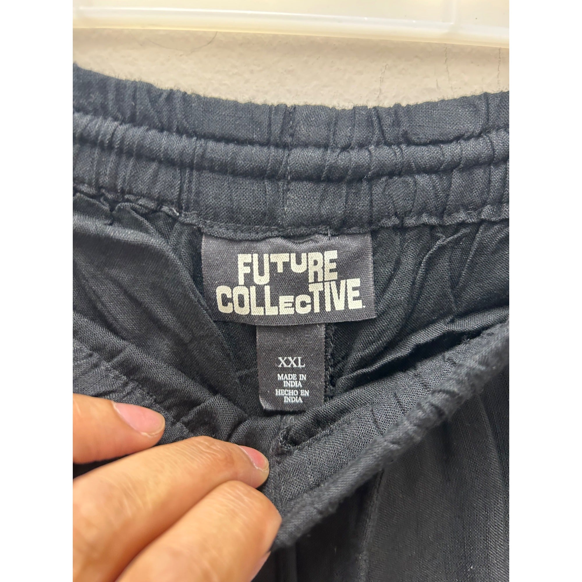 K-142 Future Collective Women's XXL Black High-Rise Wide Leg Pull-on Pants