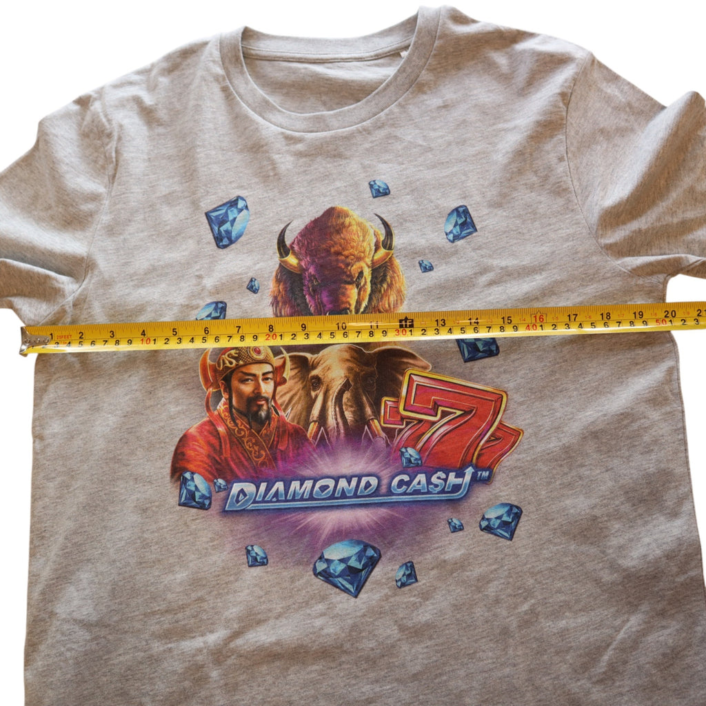 Stanley Stella Buffalo Diamond Cash Casino Slots Gray Crew-neck T-Shirt Size M