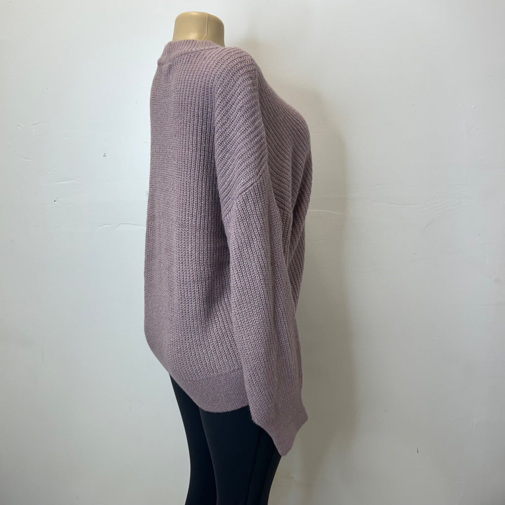 K-63 Flirtitude Active Women's Elderberry Purple Pullover Knit Sweater Size Small