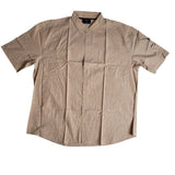 The M Resort Tan Button-Down T-Shirt Men's Size XL