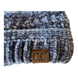 C.C Gray Knitted Adult Beanie, Unisex Winter Hat