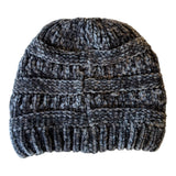 C.C Gray Knitted Adult Beanie, Unisex Winter Hat