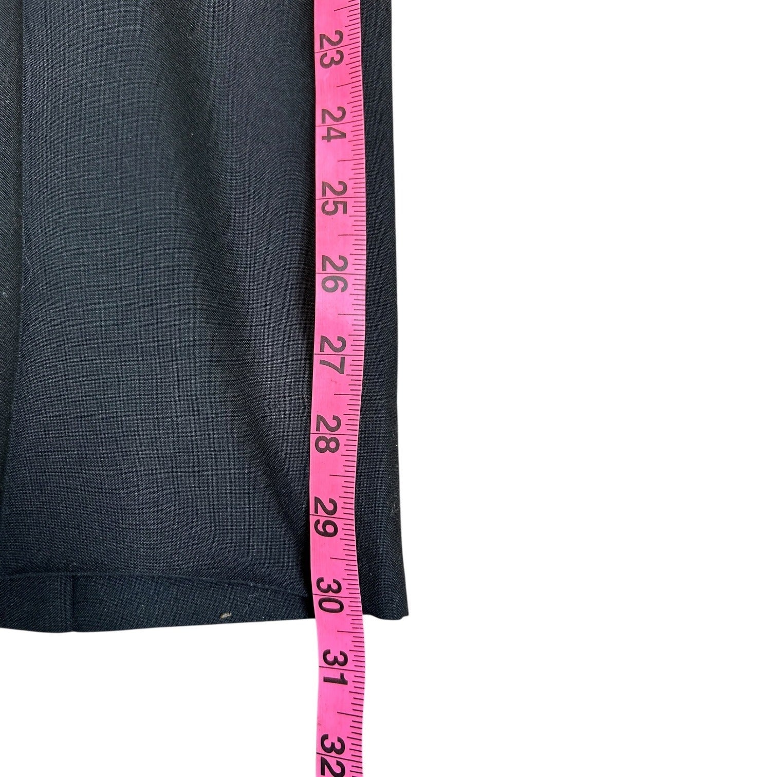 DG-95 Classic Black Mens Dress Pants With Side Adjusters & Belt Loops Size 36 x 30