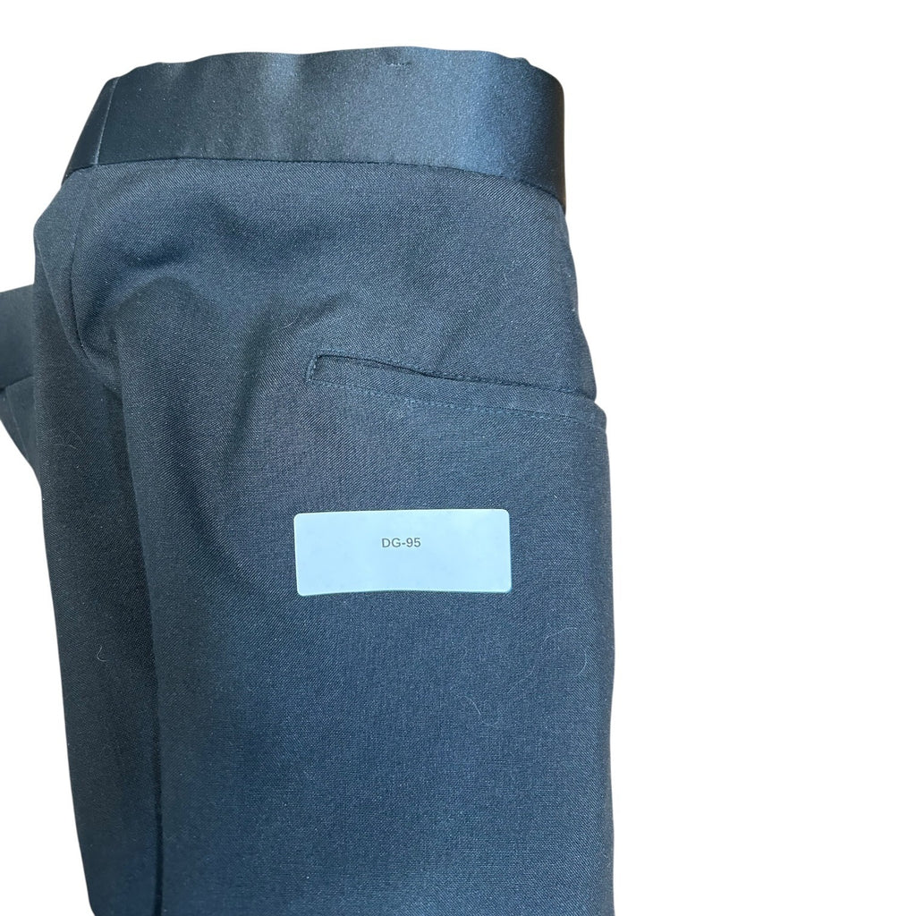 DG-95 Classic Black Mens Dress Pants With Side Adjusters & Belt Loops Size 36 x 30