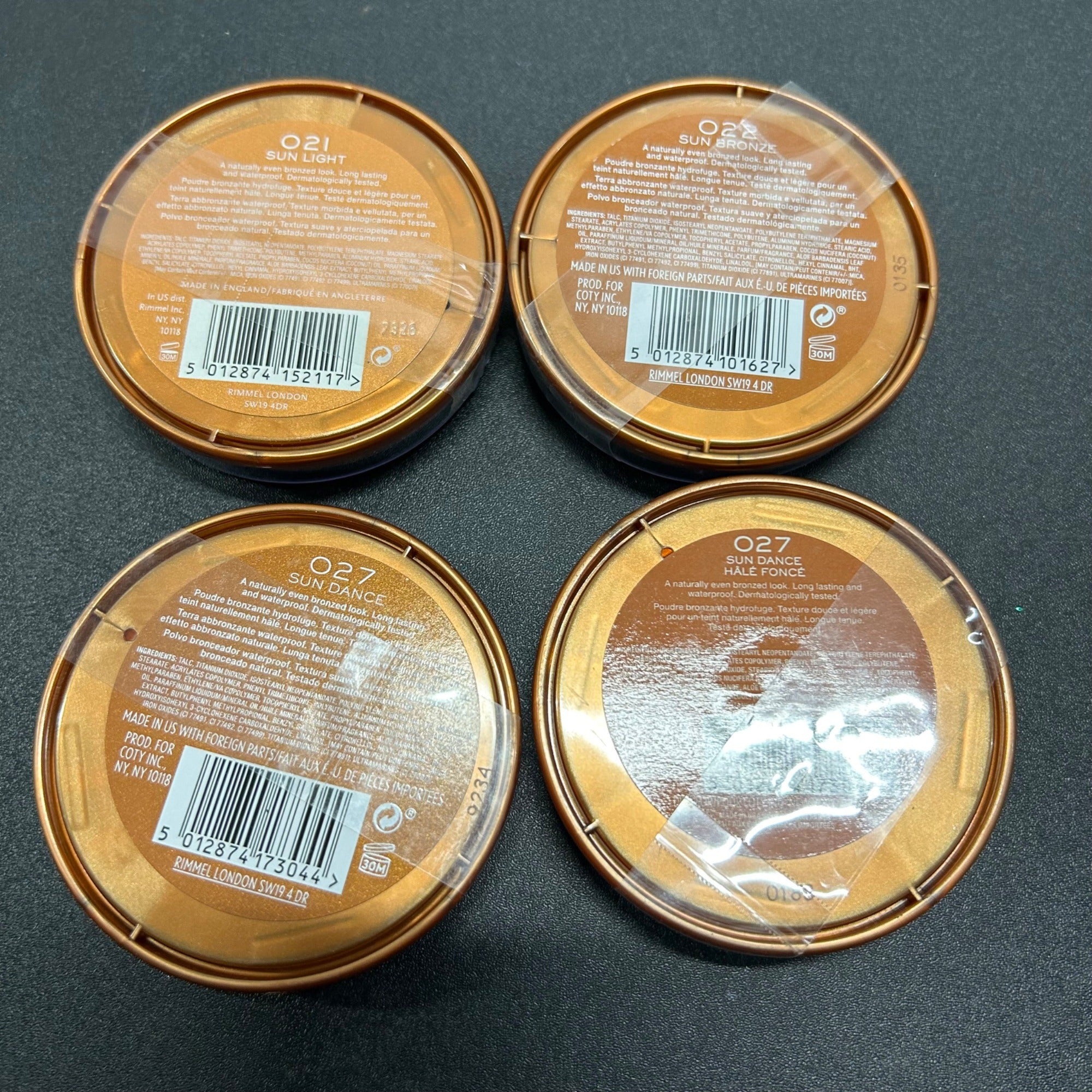 Rimmel London Natural Bronzer Waterproof Powder 0.49 Oz Sun Light & Sun Dance
