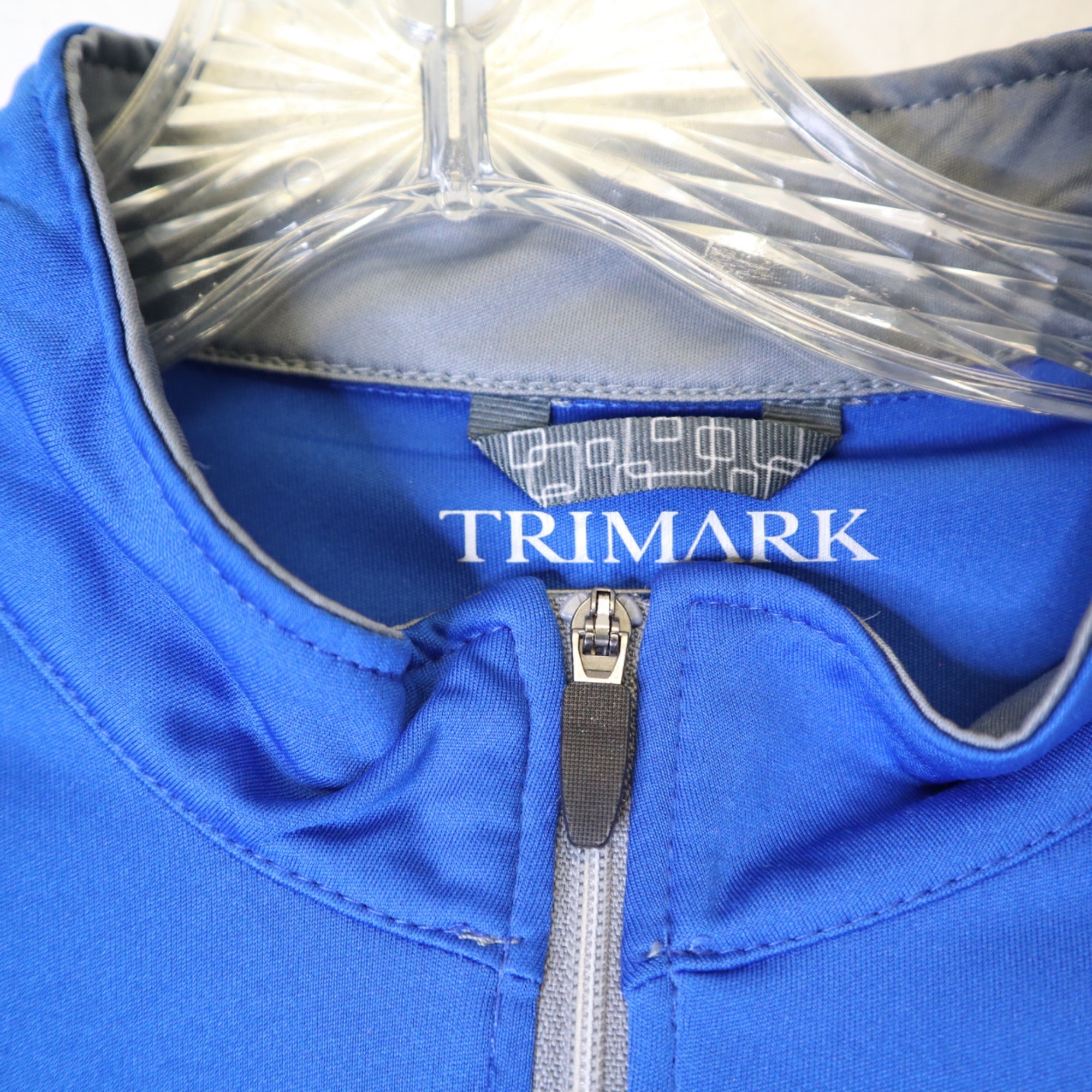 DG-187 Trimark Women's Quarter-Zip Pullover Panasonic Logo Long Sleeve Blue Size Small