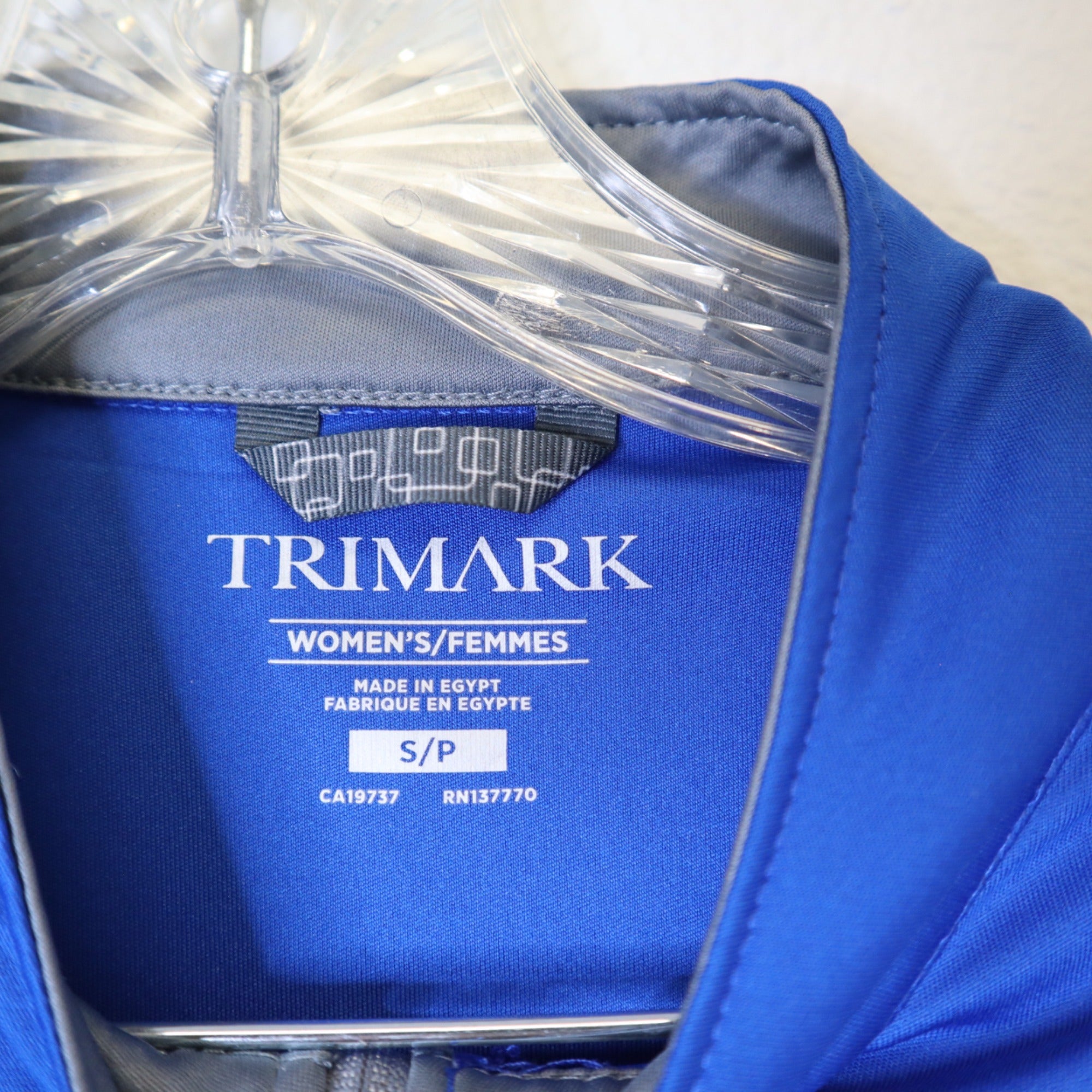 DG-187 Trimark Women's Quarter-Zip Pullover Panasonic Logo Long Sleeve Blue Size Small