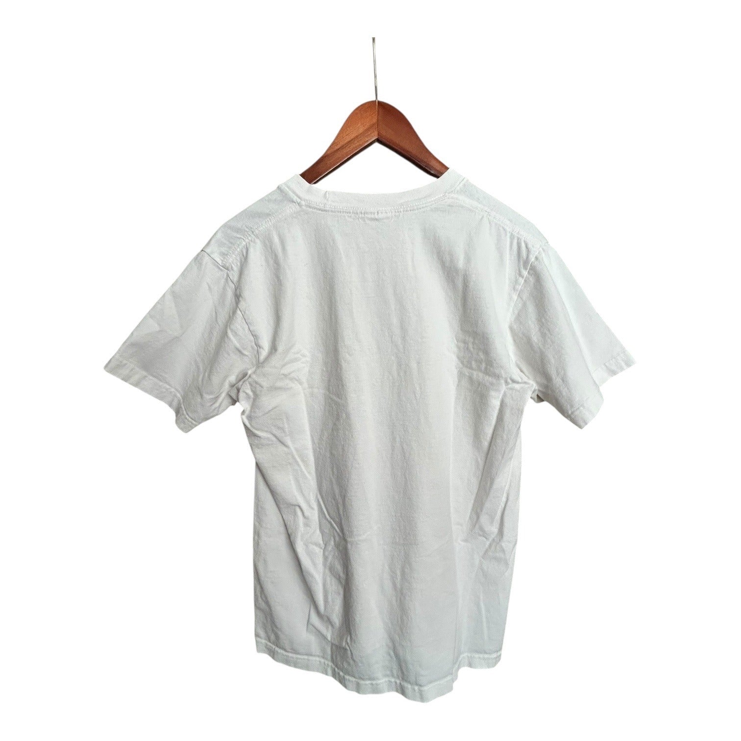 Pro Club Mens Medium White Crewneck Short-Sleeve T-Shirt 100% Cotton