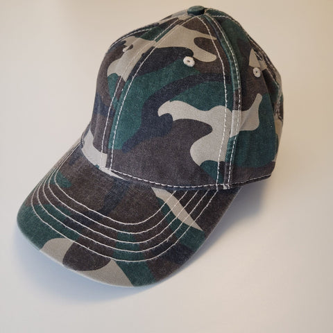 Time and True Fatigue Camo Cap One Size, New with Tags