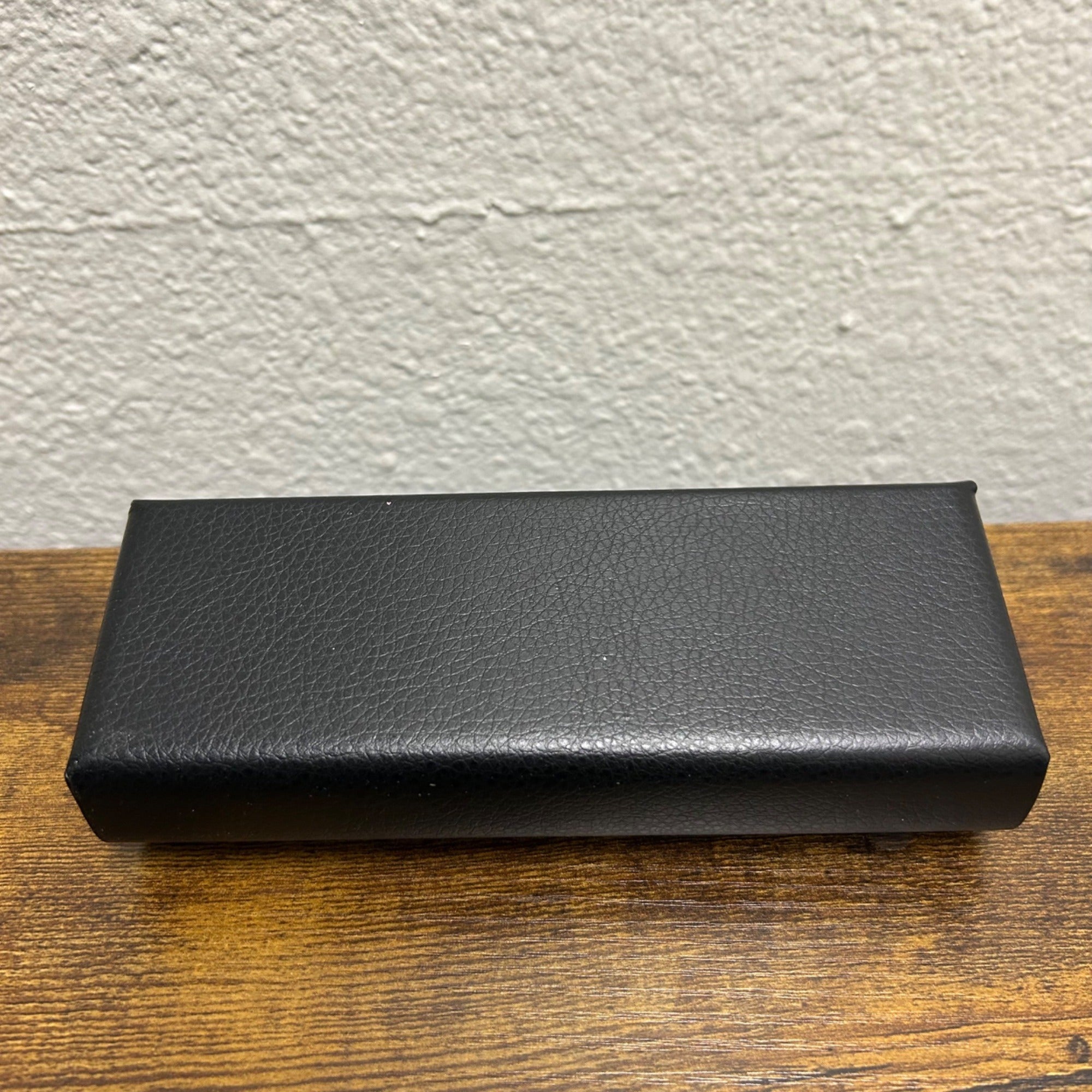 Eyewear By David Beckham Black Leather Glasses Case With Cleaning Cloth