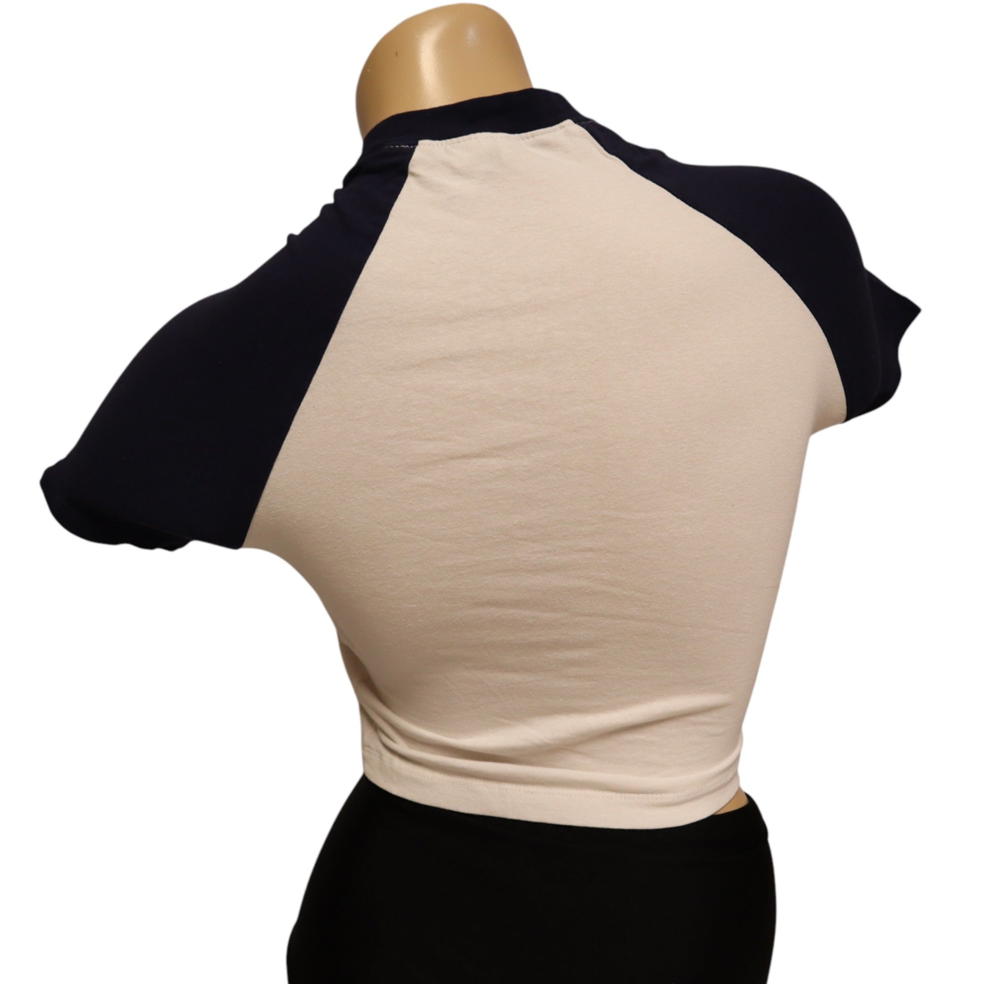Divided Set of 2 Tops, Lace Trim Ribbed Knit Crop Camisole XS,Cropped T-Shirt S