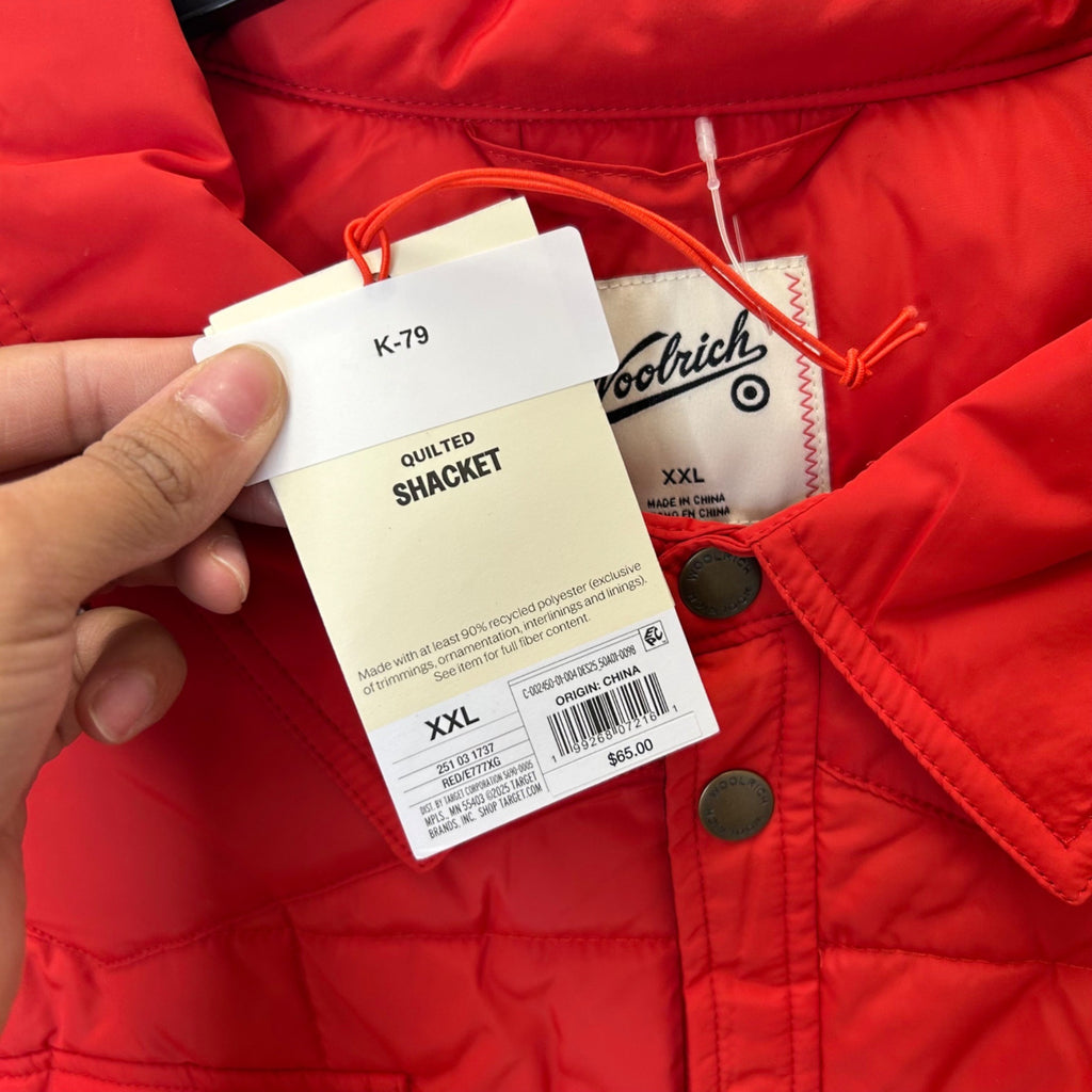 K-79 Woolrich X Target Adult Western Jacket Red Size XXL