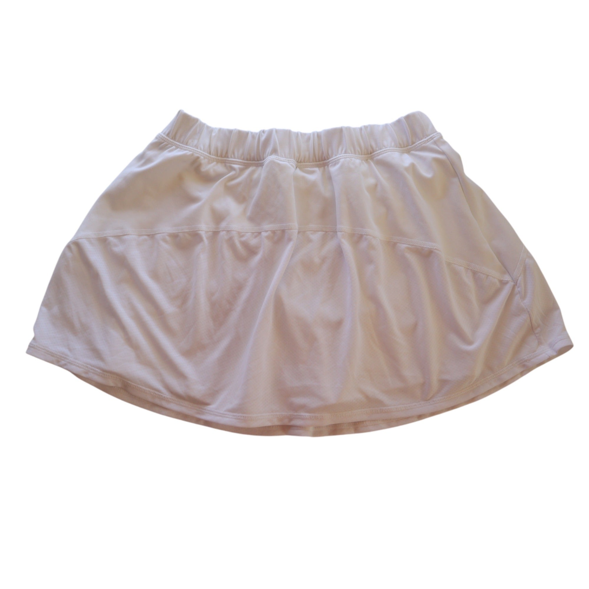 Z By Zella Womens Activewear Skirt Size L (10/12) White Elastic Waist