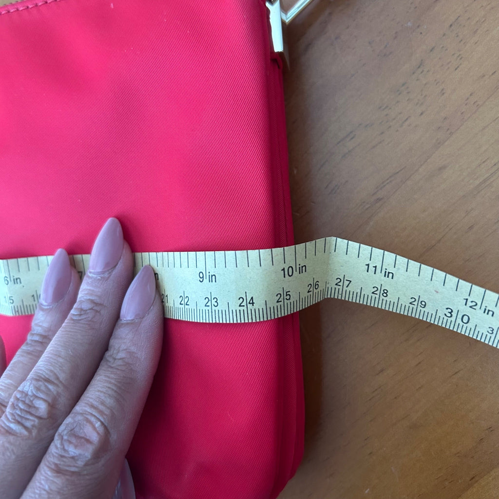Kate Spade New York Red Nylon Zip Top Crossbody Bag