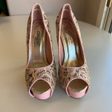 Peep Toe Platform High Heels By DBDK Fashion Size 7