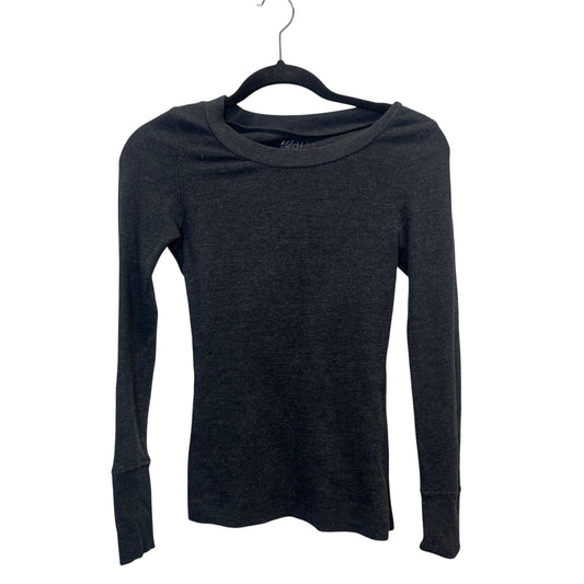 #1155 Miley Cyrus & Max Azria Size L/G Charcoal Gray Thermal Shirt