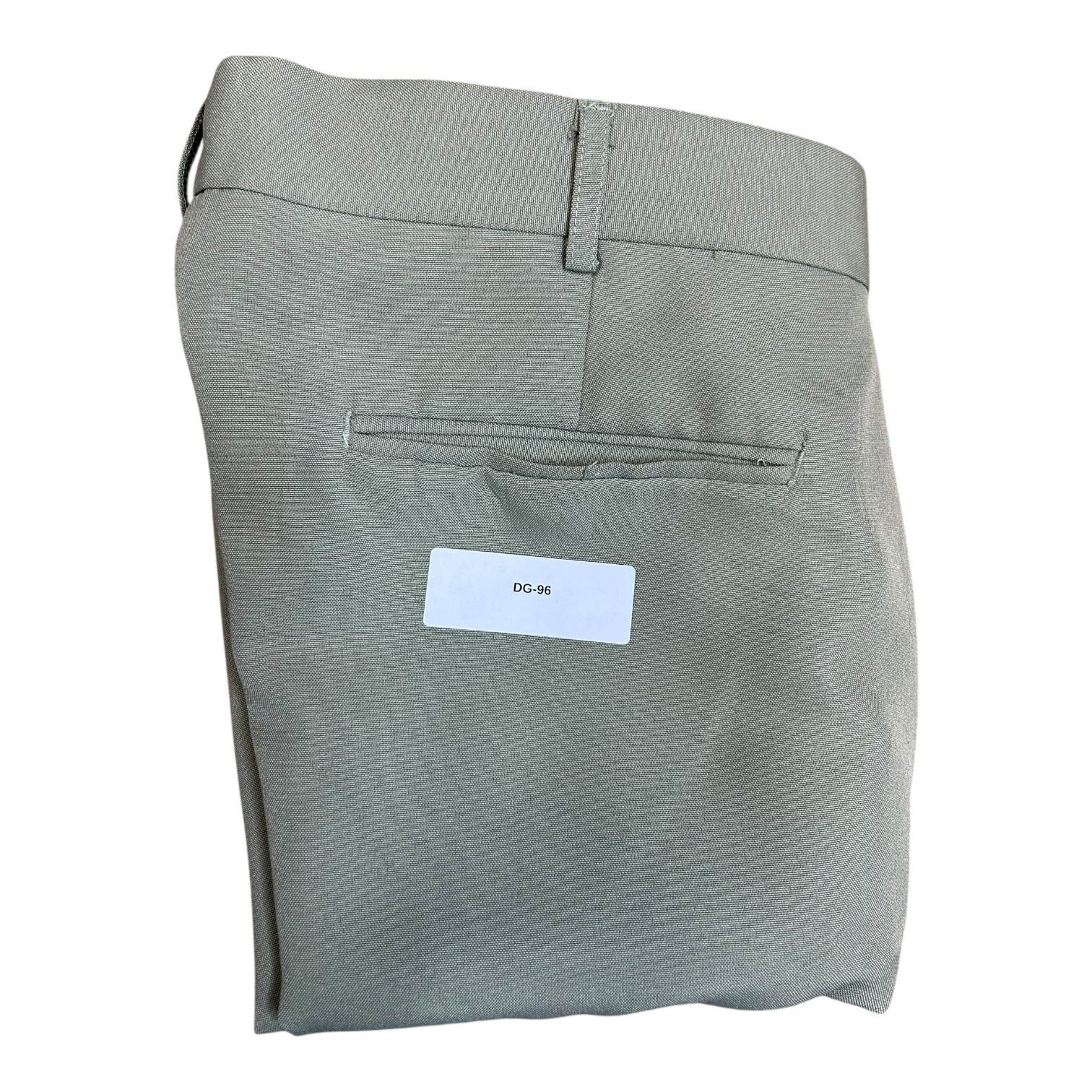 DG-96 Vintage Haband Olive Green Dress Pants Flat Front Classic Fit Size 37/30