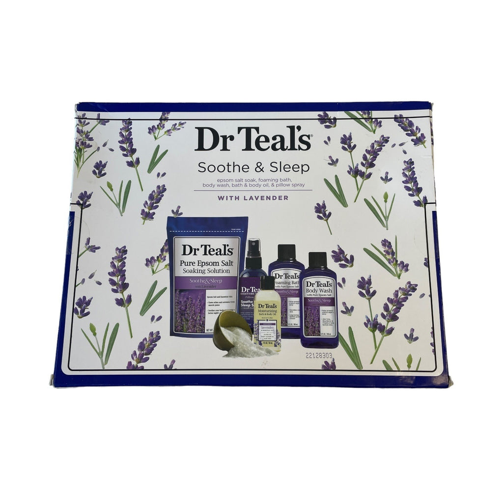 Dr. Teal's 5 Piece Set Soothe & Sleep with Lavender, Bath and Body Gift Set