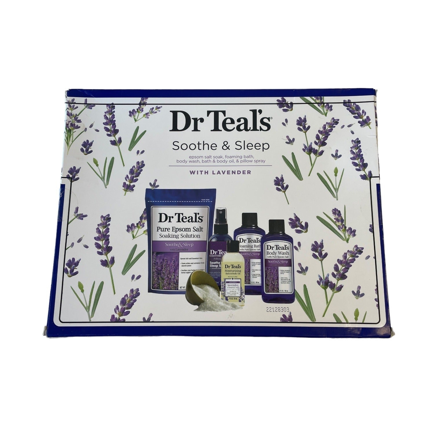 Dr. Teal's 5 Piece Set Soothe & Sleep with Lavender, Bath and Body Gift Set