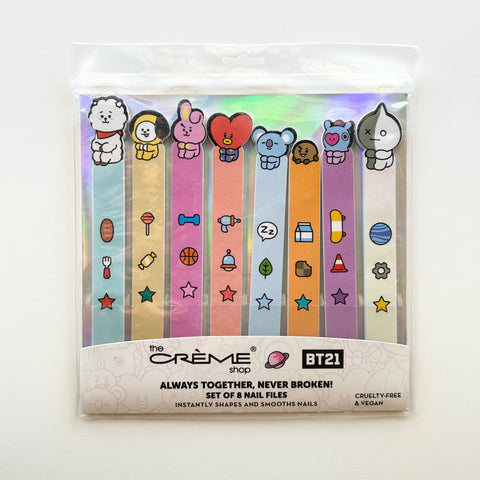 The Crème Shop Set Of 8 Illustrated Nail Files, Double Sided