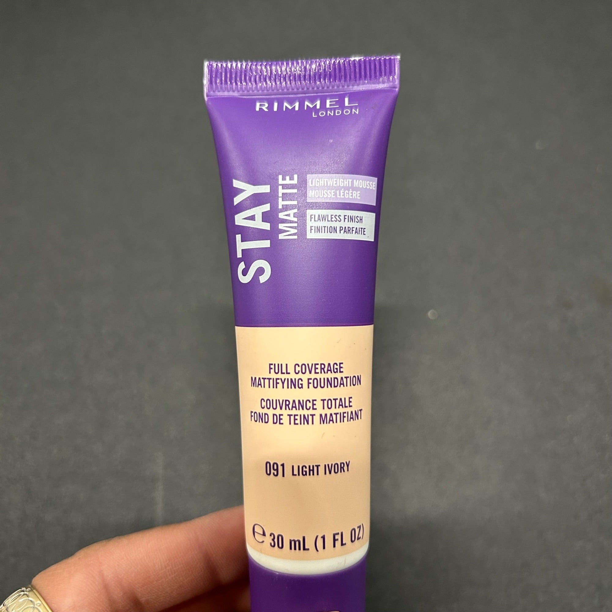 Rimmel London 2 PK Stay Matte Liquid & Full Coverage Foundation 091 Light Ivory