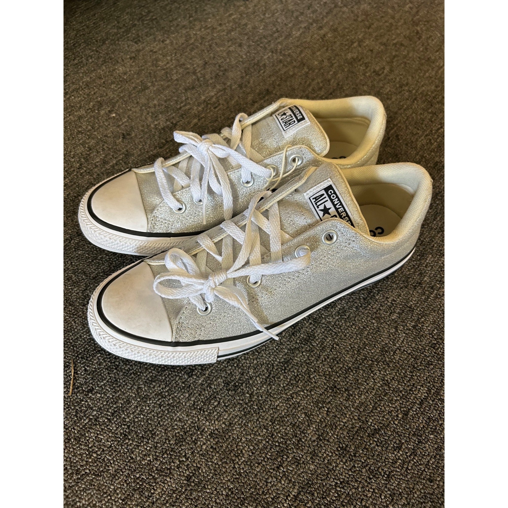 K-301 Converse All Star CTAS Street Slip Sneakers Womens Size 8 Barely Grey White/Black