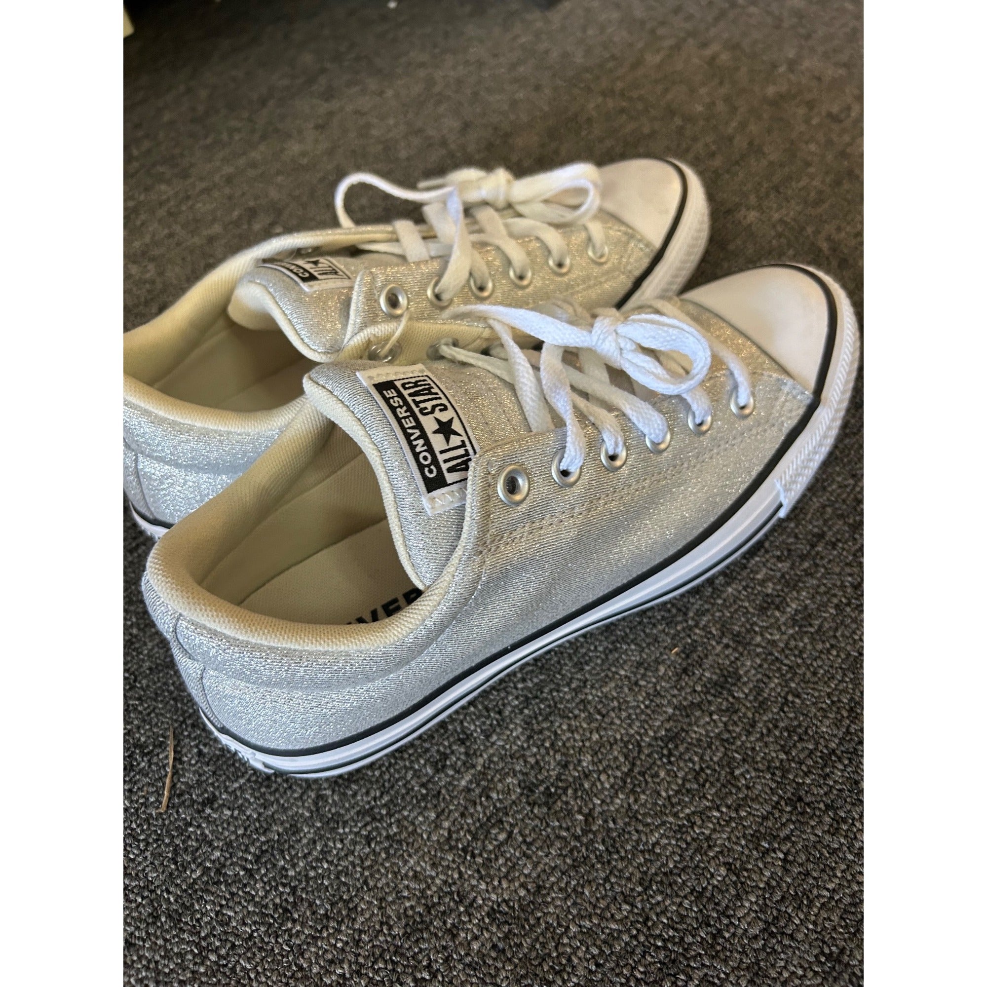 K-301 Converse All Star CTAS Street Slip Sneakers Womens Size 8 Barely Grey White/Black