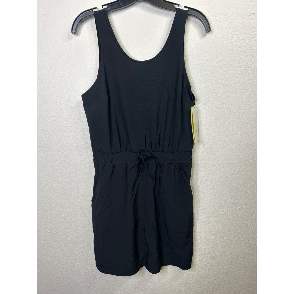 #1071 All In Motion Black Sleeveless Lightweight Fabric Drawstring Waist Dress S