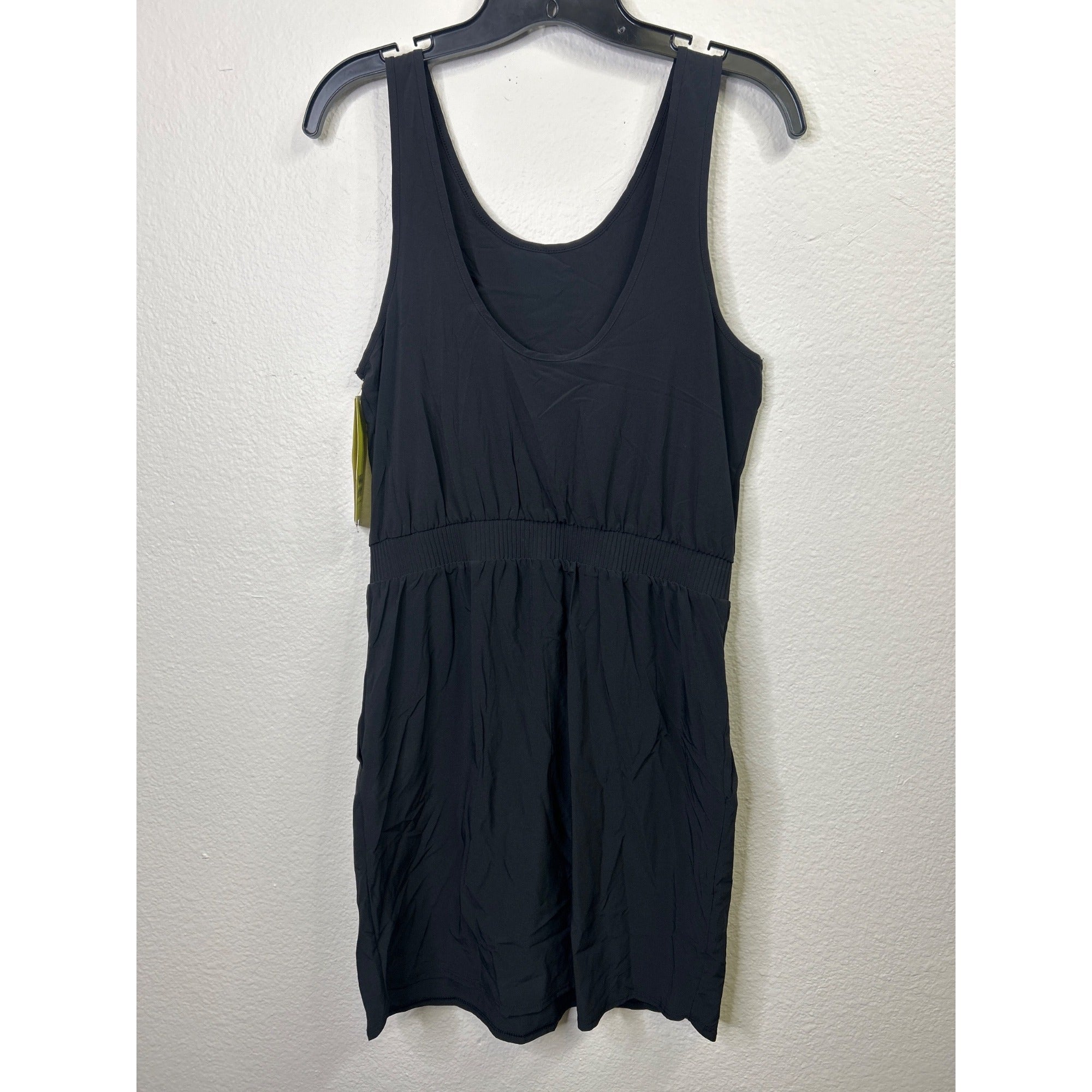 #1071 All In Motion Black Sleeveless Lightweight Fabric Drawstring Waist Dress S