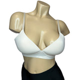 Danskin Lightly Lined Wire-Free Bra Ivory, Women's Size 36C