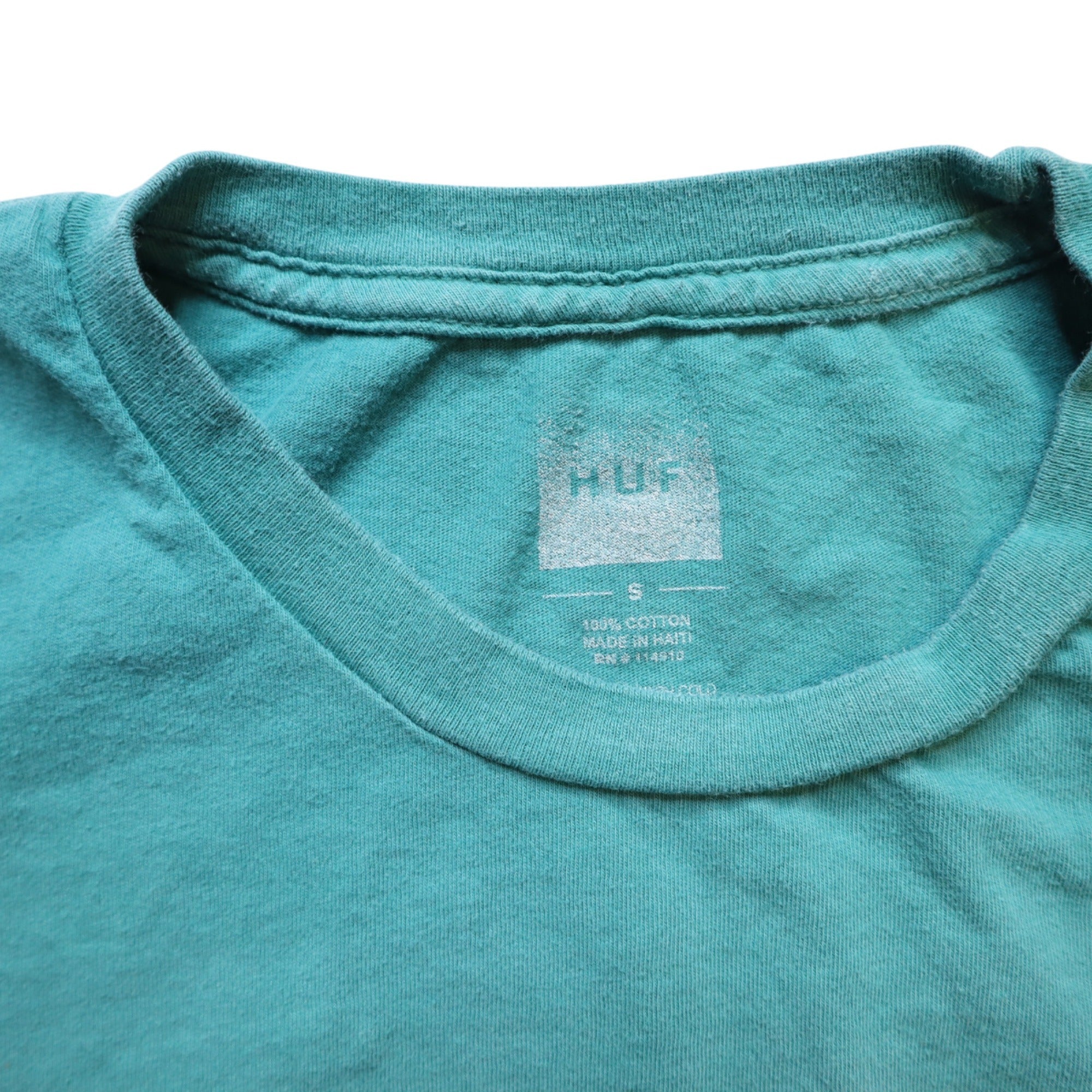 Huf Men's Gradient Teal & Beige T-Shirt Size Small