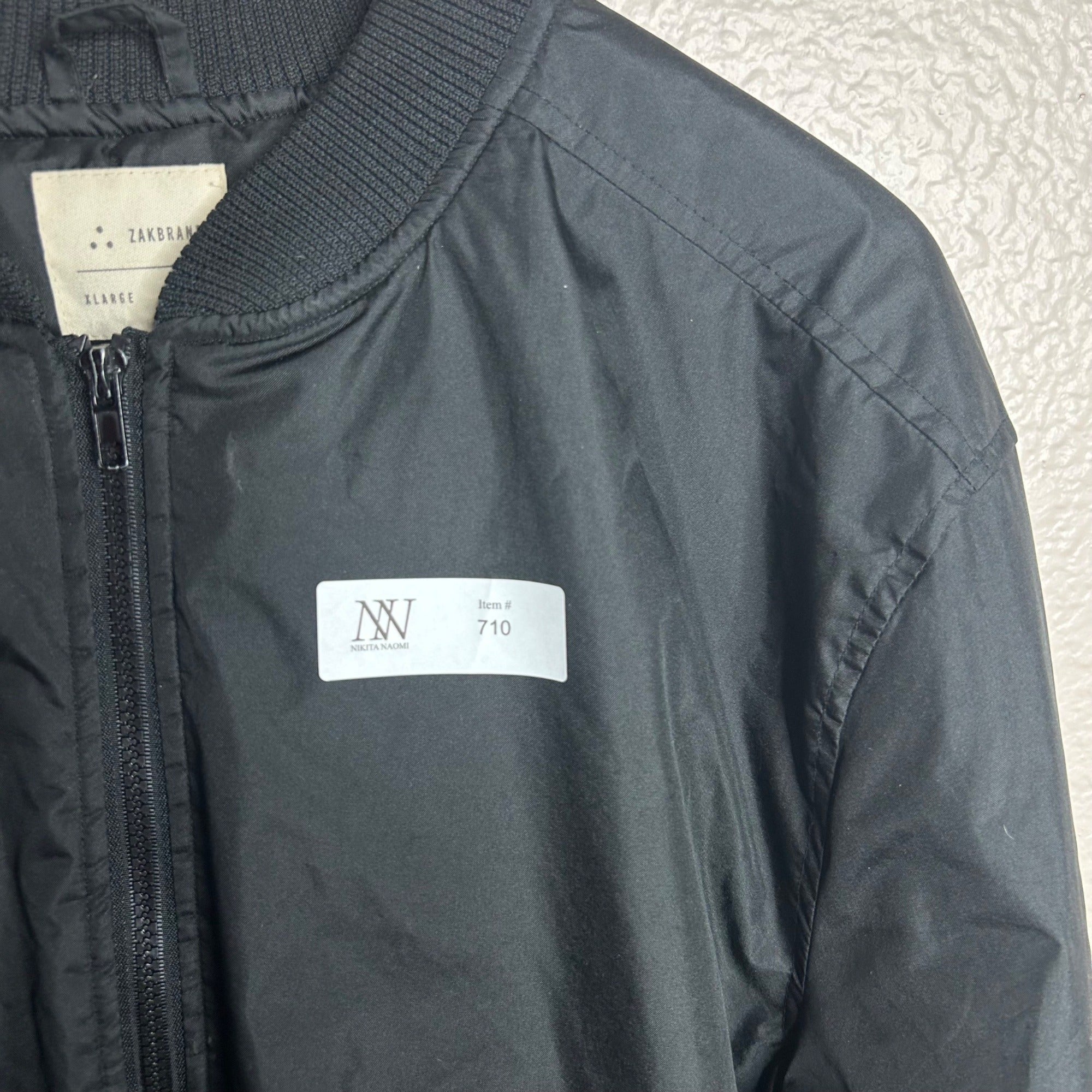 #710 Zakbrand Men's X-Large Black Jacket