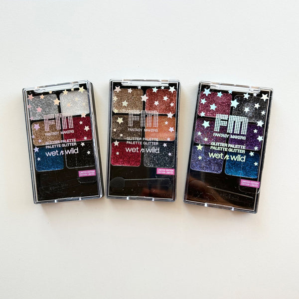 Wet N' Wild Set of 3 Fantasy Makers Glitter Palette, Limited Edition