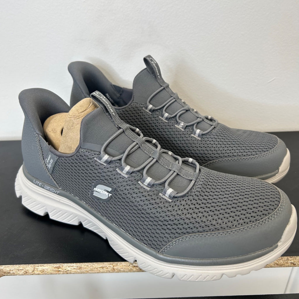 K-23 S Sport By Skechers Men's Moralis Step-In Elastic Sneakers in Gray Size 7.5