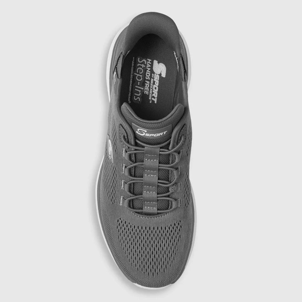 K-23 S Sport By Skechers Men's Moralis Step-In Elastic Sneakers in Gray Size 7.5