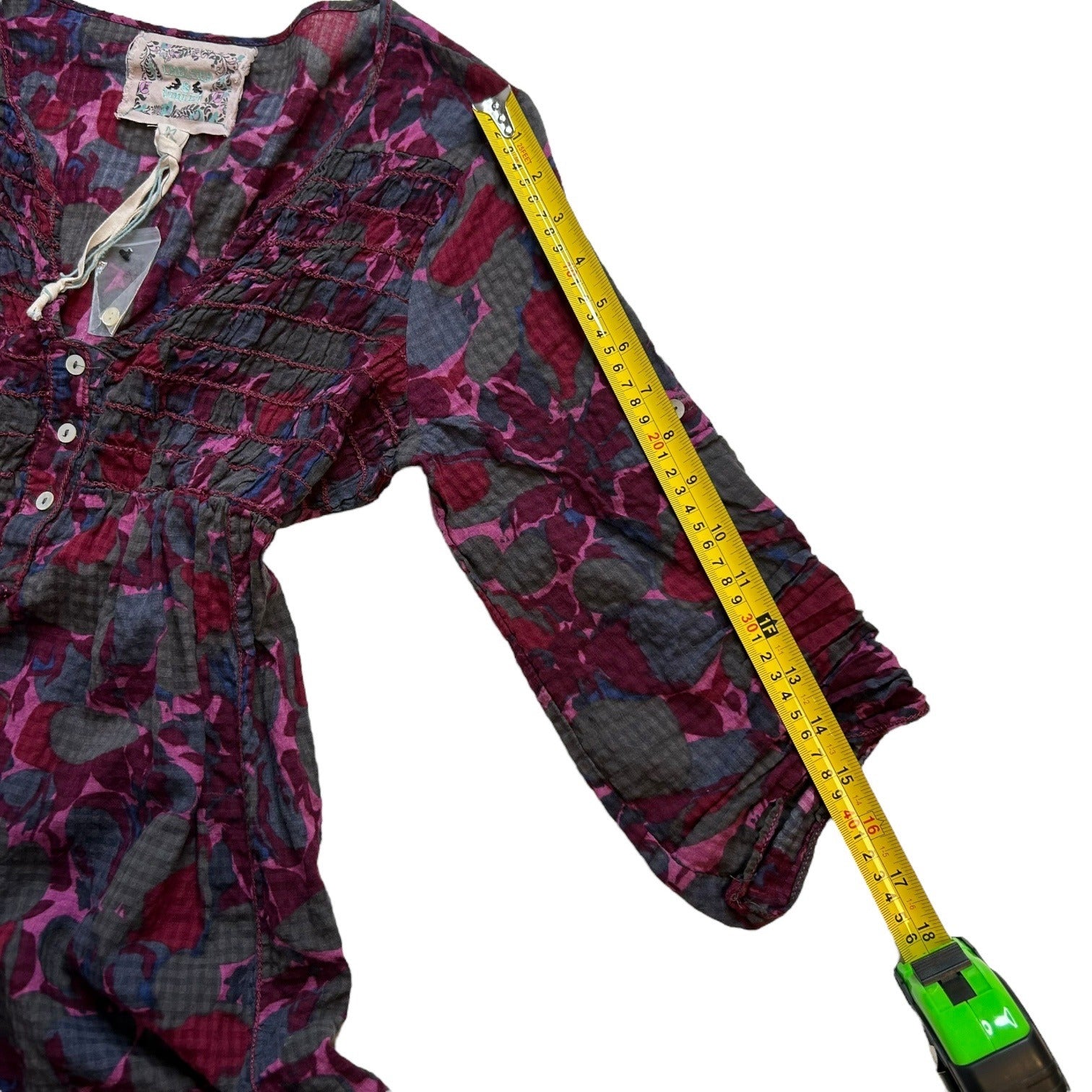 Chelsea and Violet Women's Medium Purple Floral Print Mini Dress New with Tags