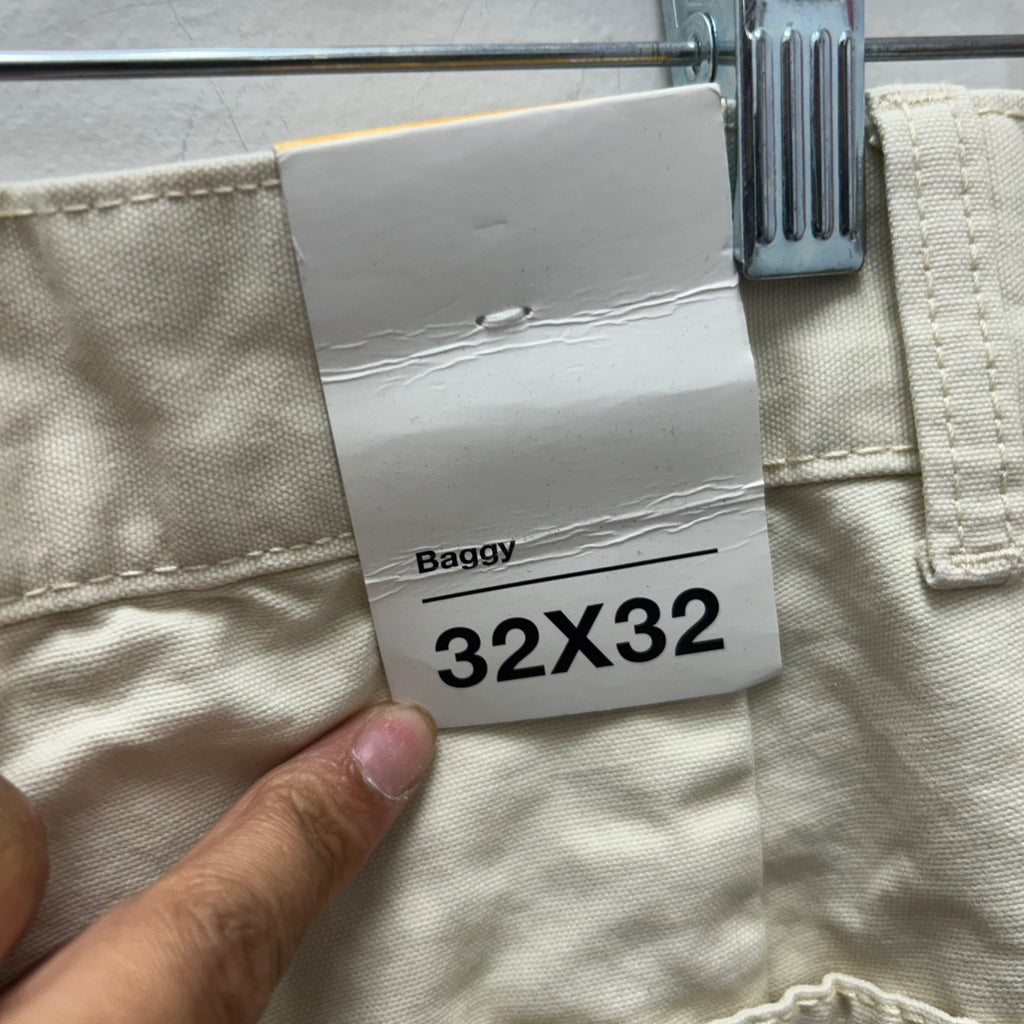 K-195 Original Use Carpenter Pants Baggy Utility Cream Men's Size 32x32