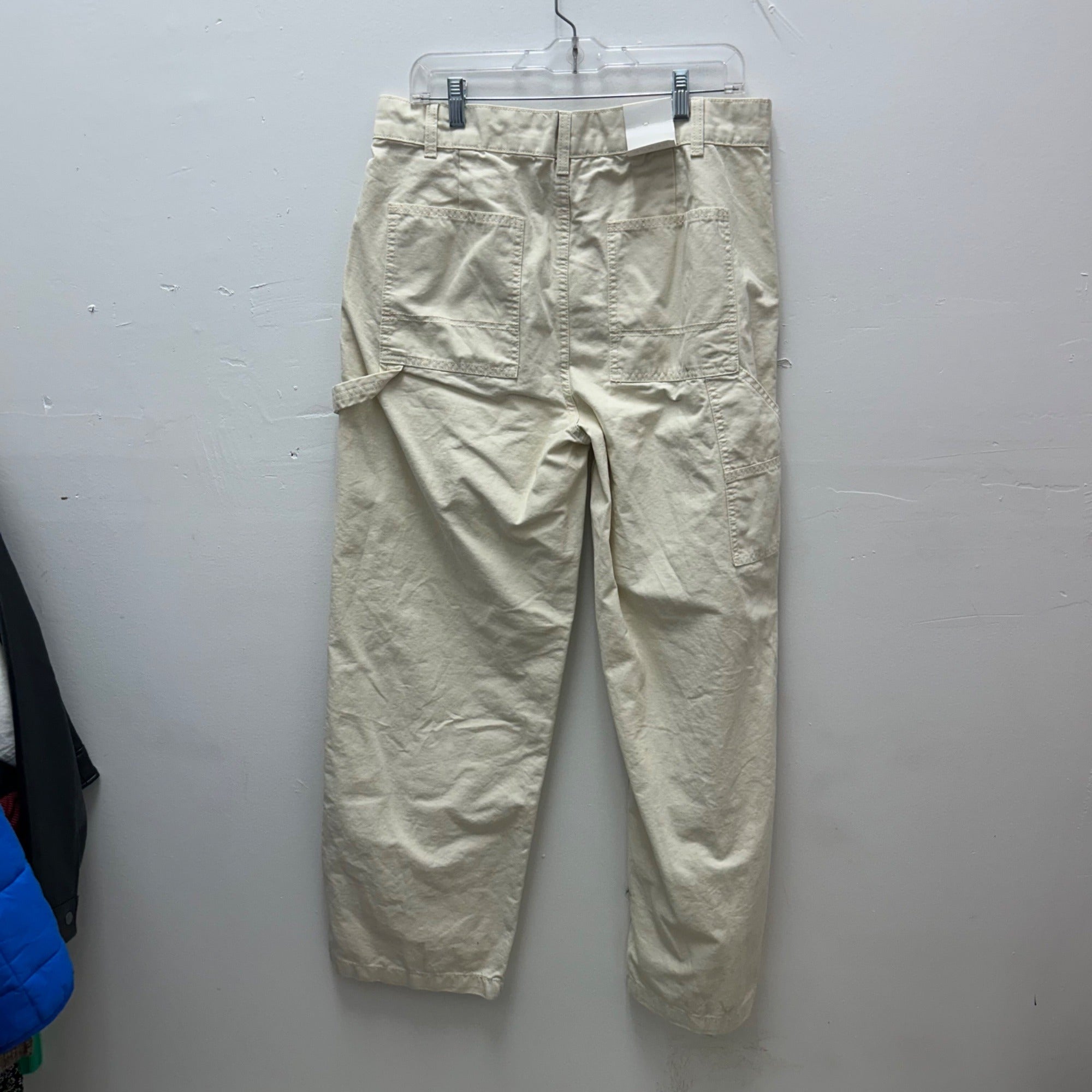 K-195 Original Use Carpenter Pants Baggy Utility Cream Men's Size 32x32