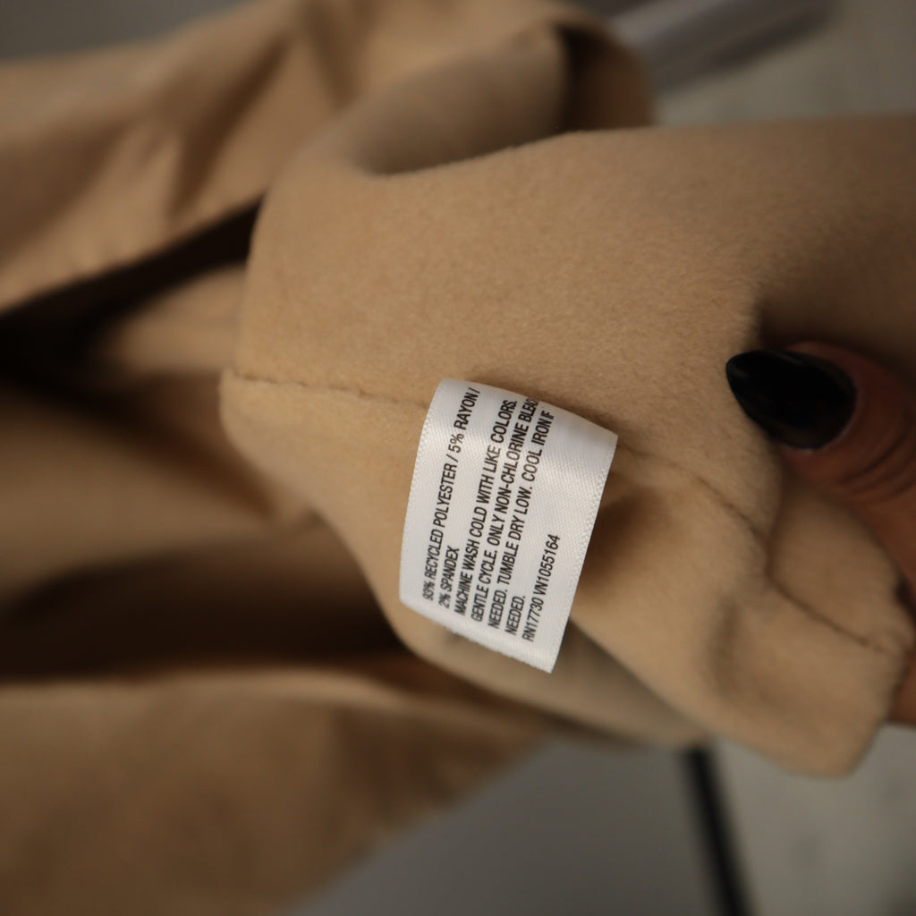K-268 A New Day Womens XS Tan Belted Longline Coat