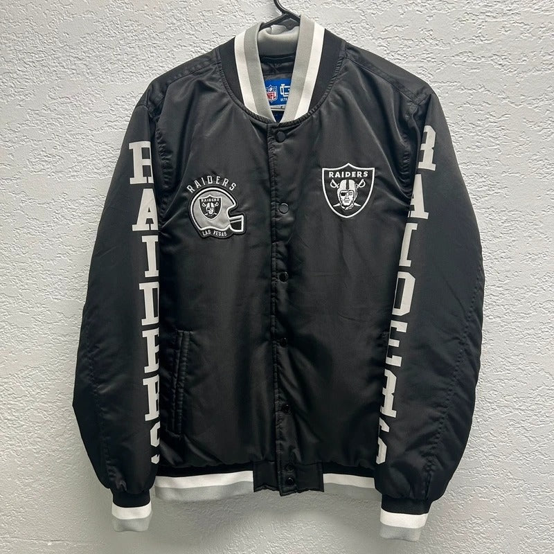 Raiders Men’s Size Small Sports Jacket, Black